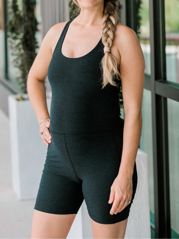 Black Biker Jumpsuit